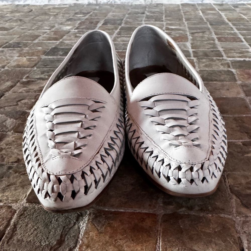 White Woven Loafers - Picture 7 of 9